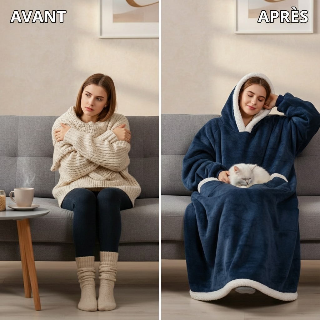 180cm Super Long Flannel Blanket Pyjamas with Sleeves Winter Hoodies Sweatshirt Women Men Pullover Fleece Giant Oversized Outdoo