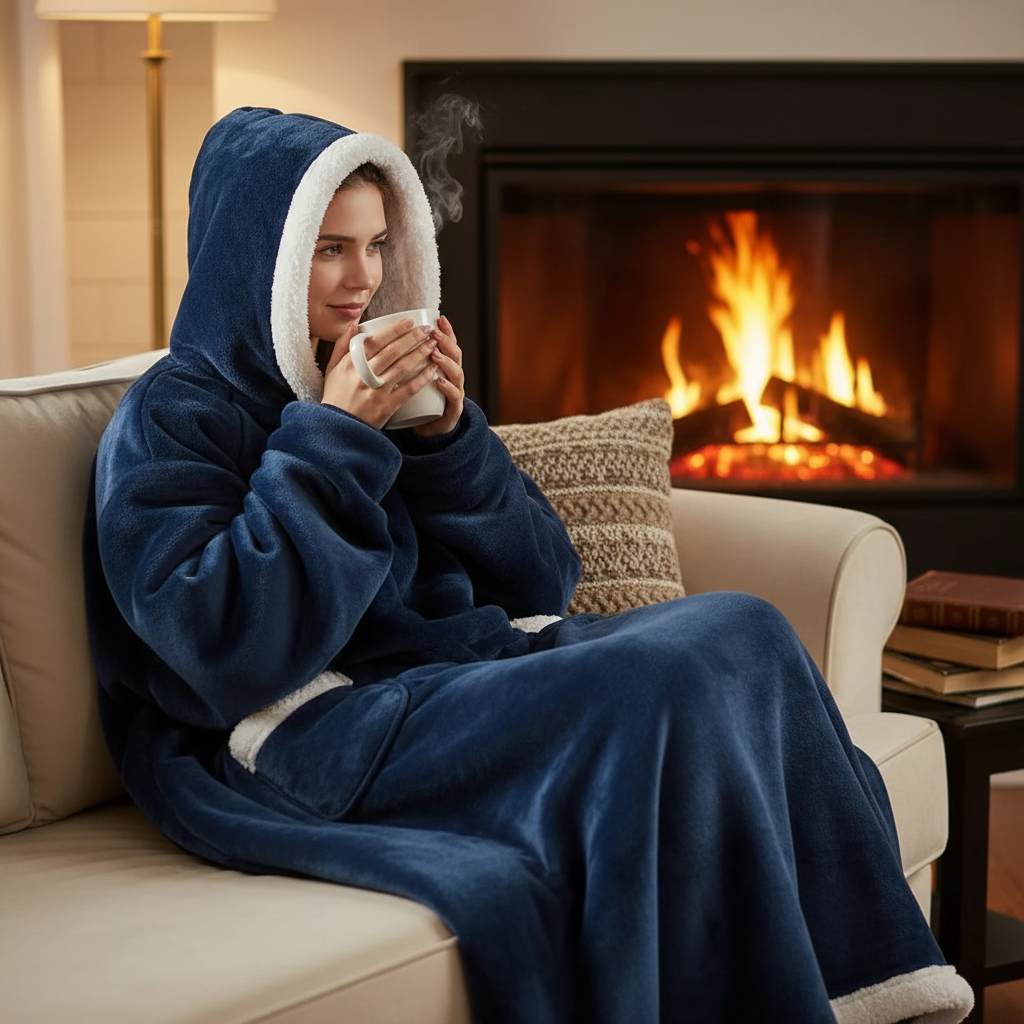 180cm Super Long Flannel Blanket Pyjamas with Sleeves Winter Hoodies Sweatshirt Women Men Pullover Fleece Giant Oversized Outdoo